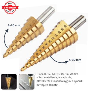 KADEMELİ MATKAP UCU