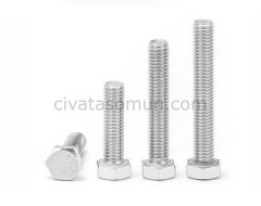 DIN 933 A2 Paslanmaz Altı Köşe Civatalar M16 - X 80