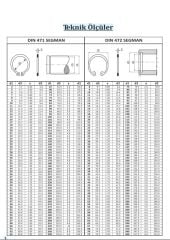 DIN 472 Yuva (İç) Segmanları