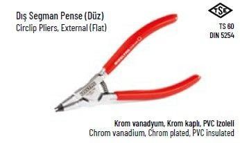 Dış Segman Pensesi (Düz) 225mm
