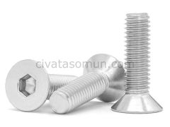 DIN 7991 A2 Paslanmaz HB İmbus Civatalar M6 - X 16