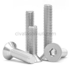 DIN 7991 A2 Paslanmaz HB İmbus Civatalar M12 - X 30